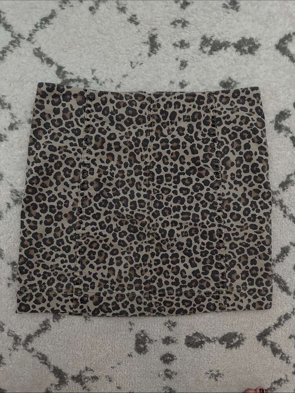 Jolt Leopard Print Mini Skirt - Brown & Black